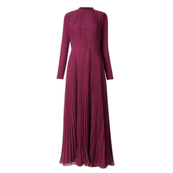 Burgundy Stole Gown