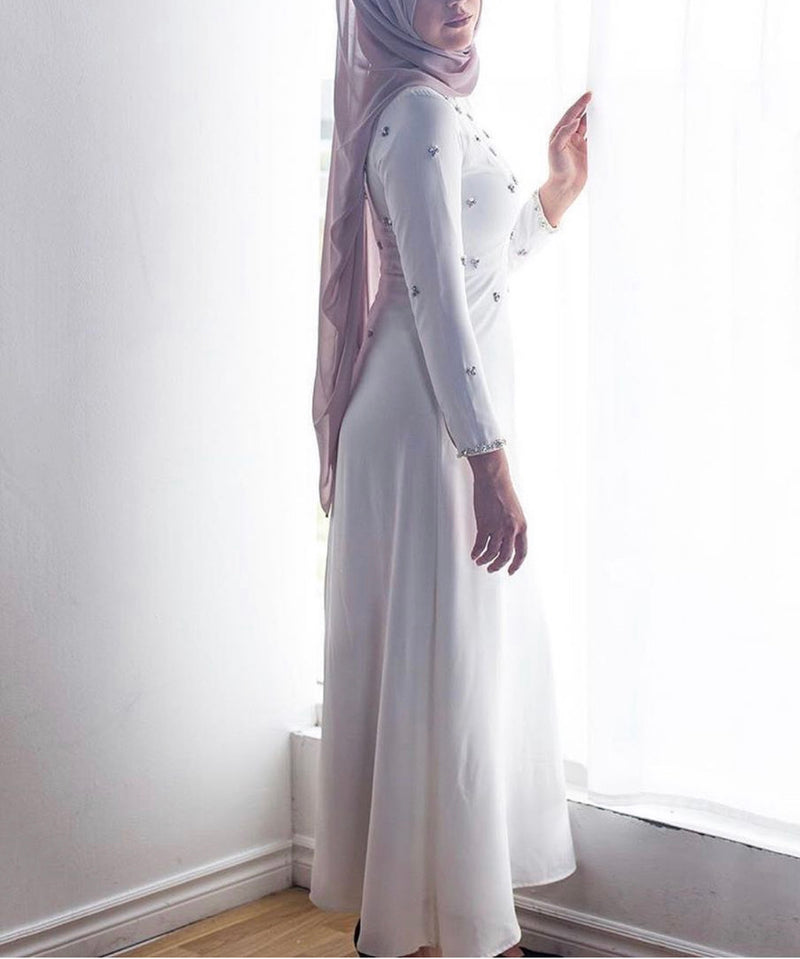 White Embellished Gown